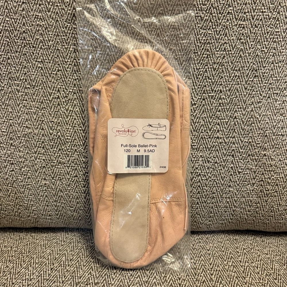Revolution Style #120 Pink Ballet Full Sole Shoes Size 9.5 Adult Women